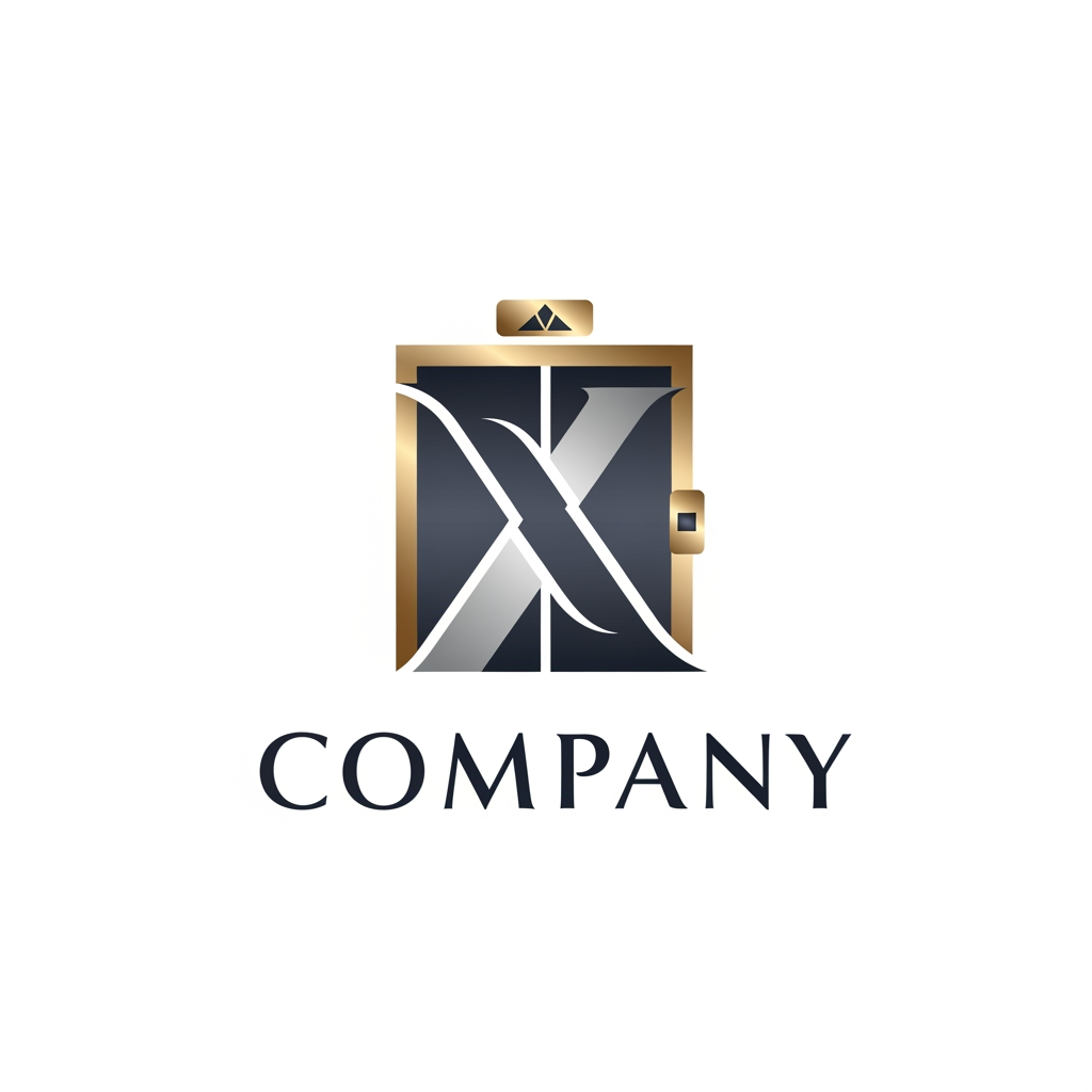 AI Design for creative premimum look type logog banav elevator nd x ne marge kri ne