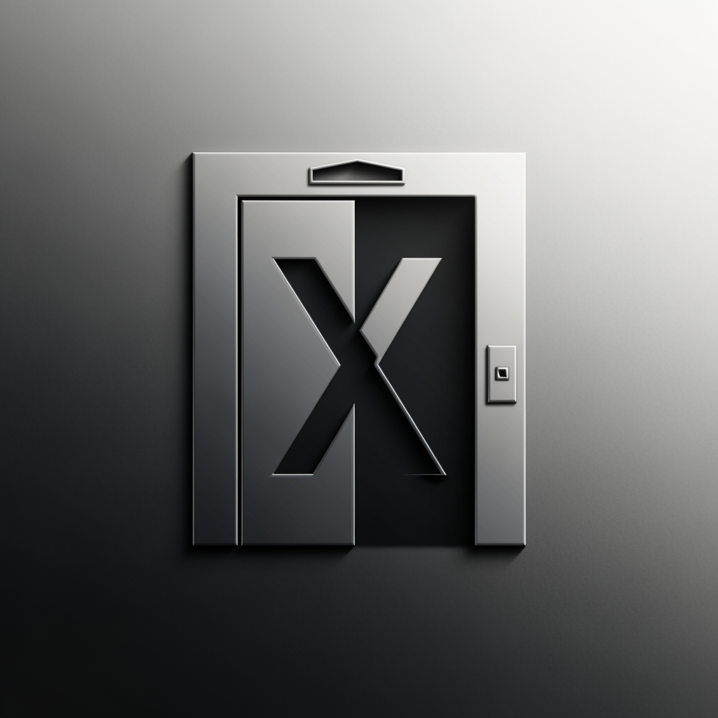 AI Design for creative premimum look type logog banav elevator nd x ne marge kri ne