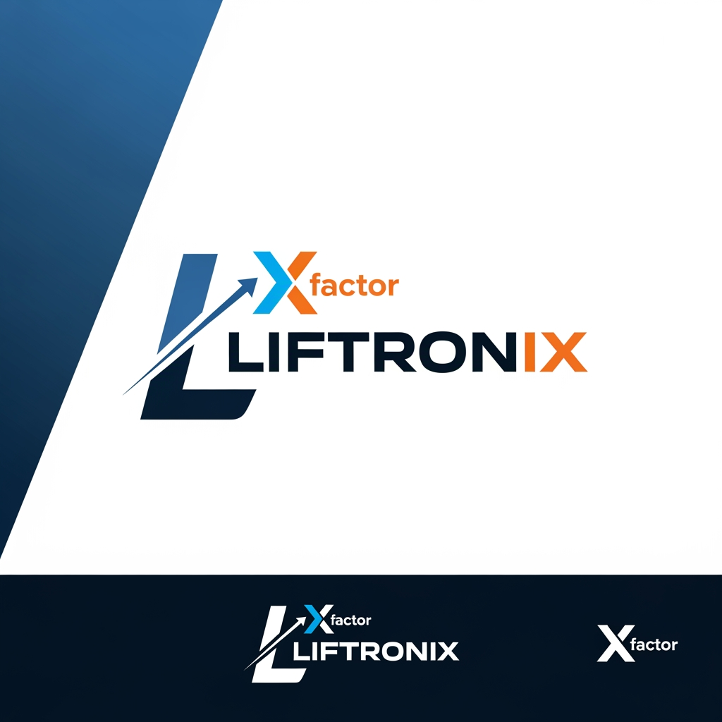 AI Design for Liftronix is a B2B company manufacturing innovative elevator components. Our core
mission is to provide an "X factor" to elevator manufacturers and builders, offering
components and systems that differentiate their products and provide a significant
competitive edge. This project aims to translate this mission into a powerful visual
brand and a comprehensive digital and print presence to effectively market our
solutions.
Liftronix Brand 
Logo Design Requirements
Objective: To create a logo that visually conveys the company's mission of
providing an "X factor" and an edge over the competition. It must reflect innovation,
precision, and the lift/elevation industry.
Design Direction & Style:
• Modern, clean, and professional. Avoid clichés.
• Symbolism: Incorporate elements that subtly suggest lifting, upward
movement, an 'edge,' or the 'X factor' itself.
• Typography: A professional, bold, and modern typeface that communicates
engineering and innovation.
• Color Palette: Use colors that convey technology, premium quality, and
reliability (e.g., deep blues, greys, with a vibrant accent color to represent the
"X factor"). x nd elevator ne merge kri ne logo banav
Key Deliverables:
• Main color logo
• Black and white version
• Icon/Symbol only version
• Usage guidelines (Brand Guidelines)