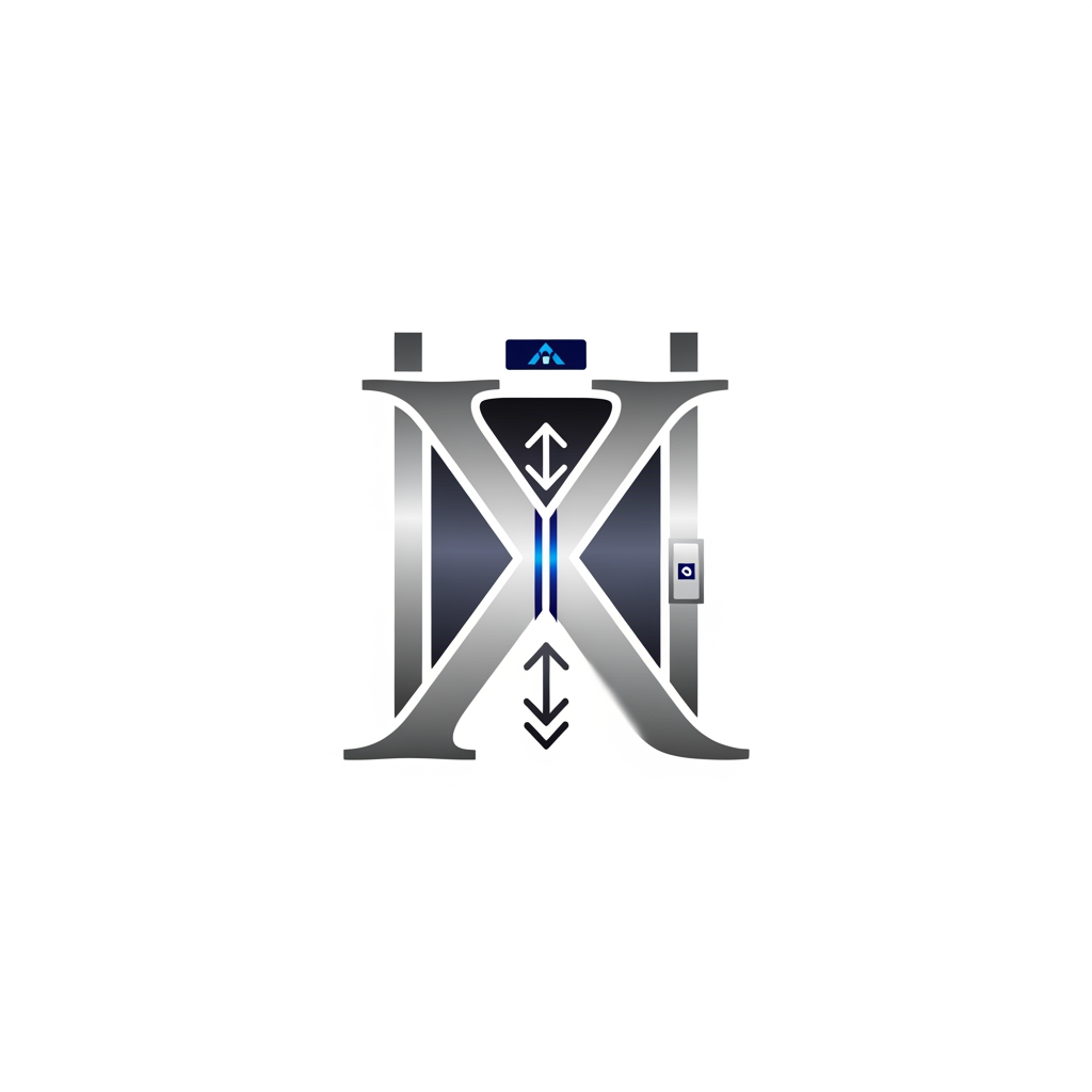 AI Design for creative premimum look type logog banav elevator nd x ne marge kri ne