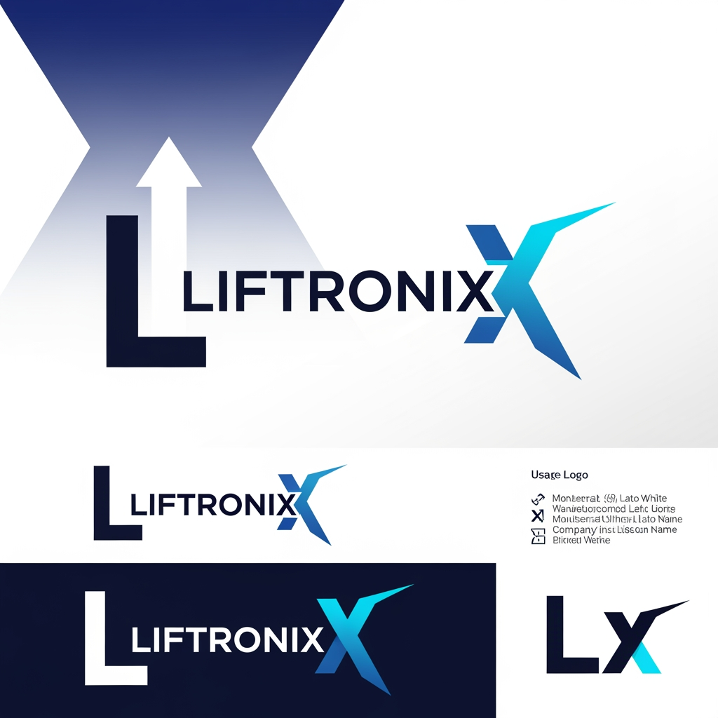 AI Design for Liftronix is a B2B company manufacturing innovative elevator components. Our core
mission is to provide an "X factor" to elevator manufacturers and builders, offering
components and systems that differentiate their products and provide a significant
competitive edge. This project aims to translate this mission into a powerful visual
brand and a comprehensive digital and print presence to effectively market our
solutions.
Liftronix Brand 
Logo Design Requirements
Objective: To create a logo that visually conveys the company's mission of
providing an "X factor" and an edge over the competition. It must reflect innovation,
precision, and the lift/elevation industry.
Design Direction & Style:
• Modern, clean, and professional. Avoid clichés.
• Symbolism: Incorporate elements that subtly suggest lifting, upward
movement, an 'edge,' or the 'X factor' itself.
• Typography: A professional, bold, and modern typeface that communicates
engineering and innovation.
• Color Palette: Use colors that convey technology, premium quality, and
reliability (e.g., deep blues, greys, with a vibrant accent color to represent the
"X factor").
Key Deliverables:
• Main color logo
• Black and white version
• Icon/Symbol only version
• Usage guidelines (Brand Guidelines)