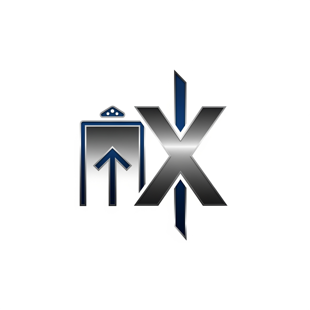 AI Design for creative premimum look type logog banav elevator nd x ne marge kri ne