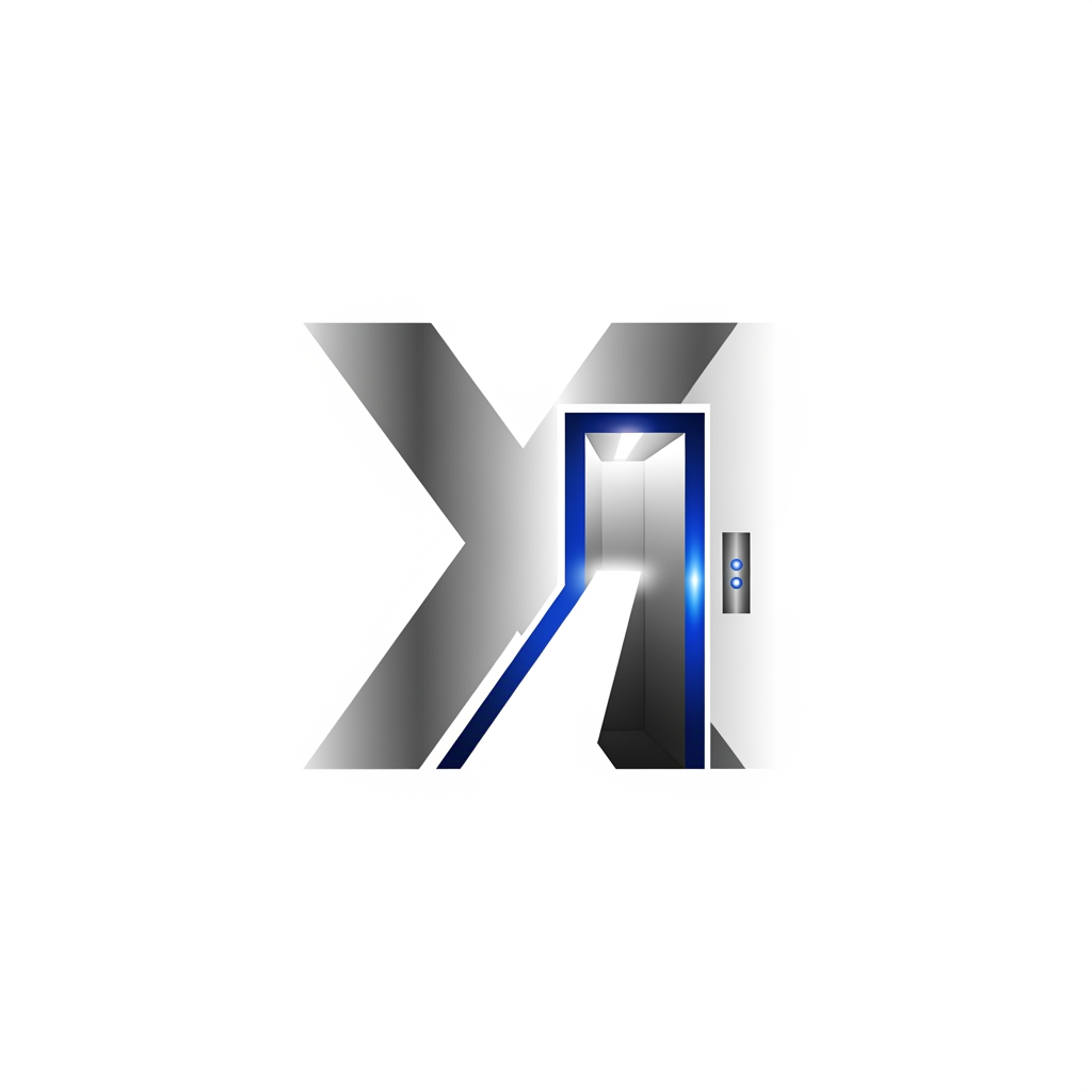 AI Design for creative premimum look type logog banav elevator nd x ne marge kri ne