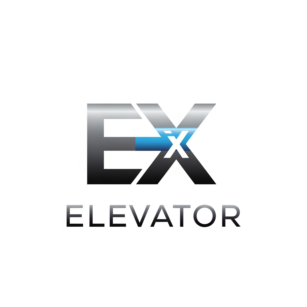 AI Design for creative premimum look type logog banav elevator nd x ne marge kri ne