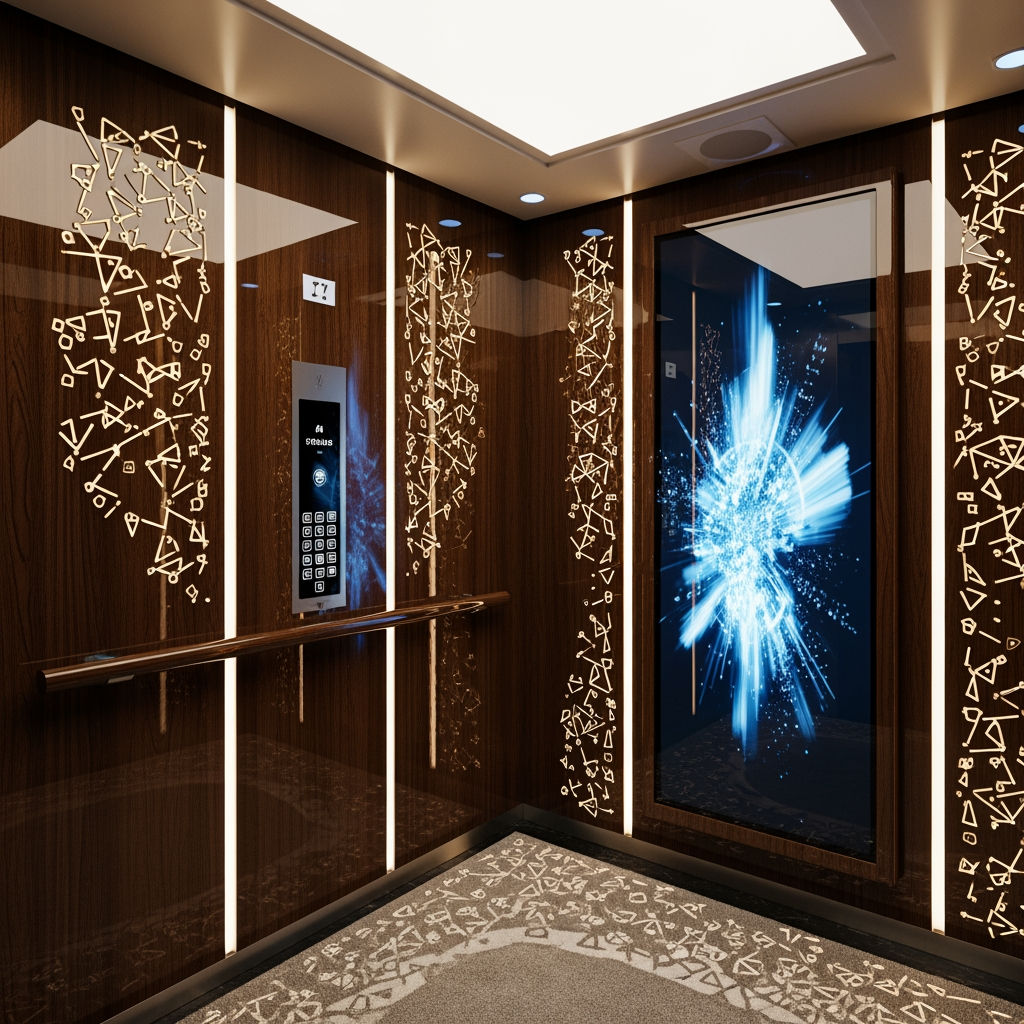 AI Design for aavo banavo che mare kaik aavo banav uniqe creative premimum lage x nd elevator per banav