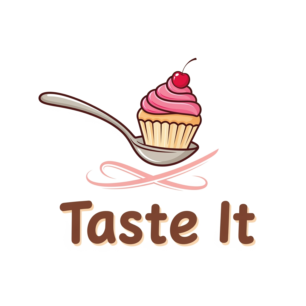 AI Design for Creating a logo. The brand name was Taste It. The Company purpose Sweet shop