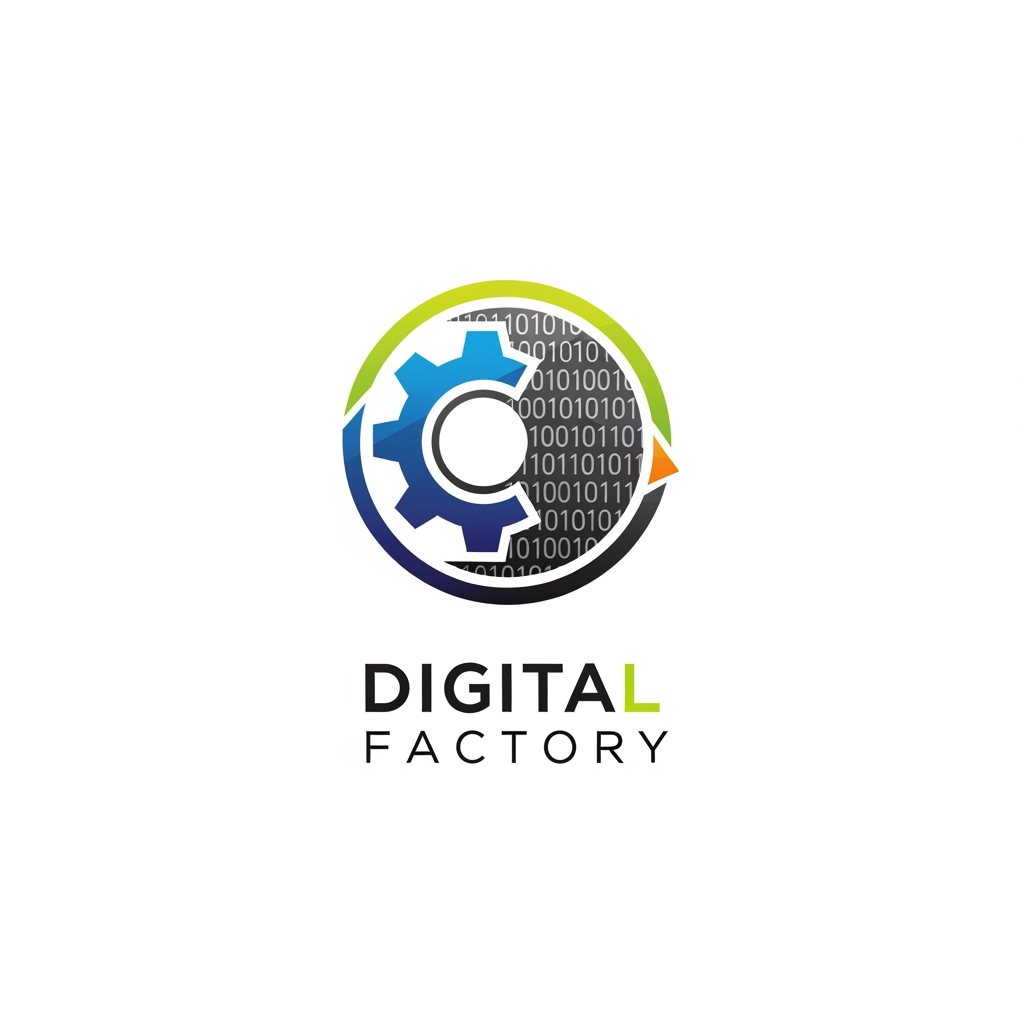 AI Design for I want to make a logo designs for ' digital factory