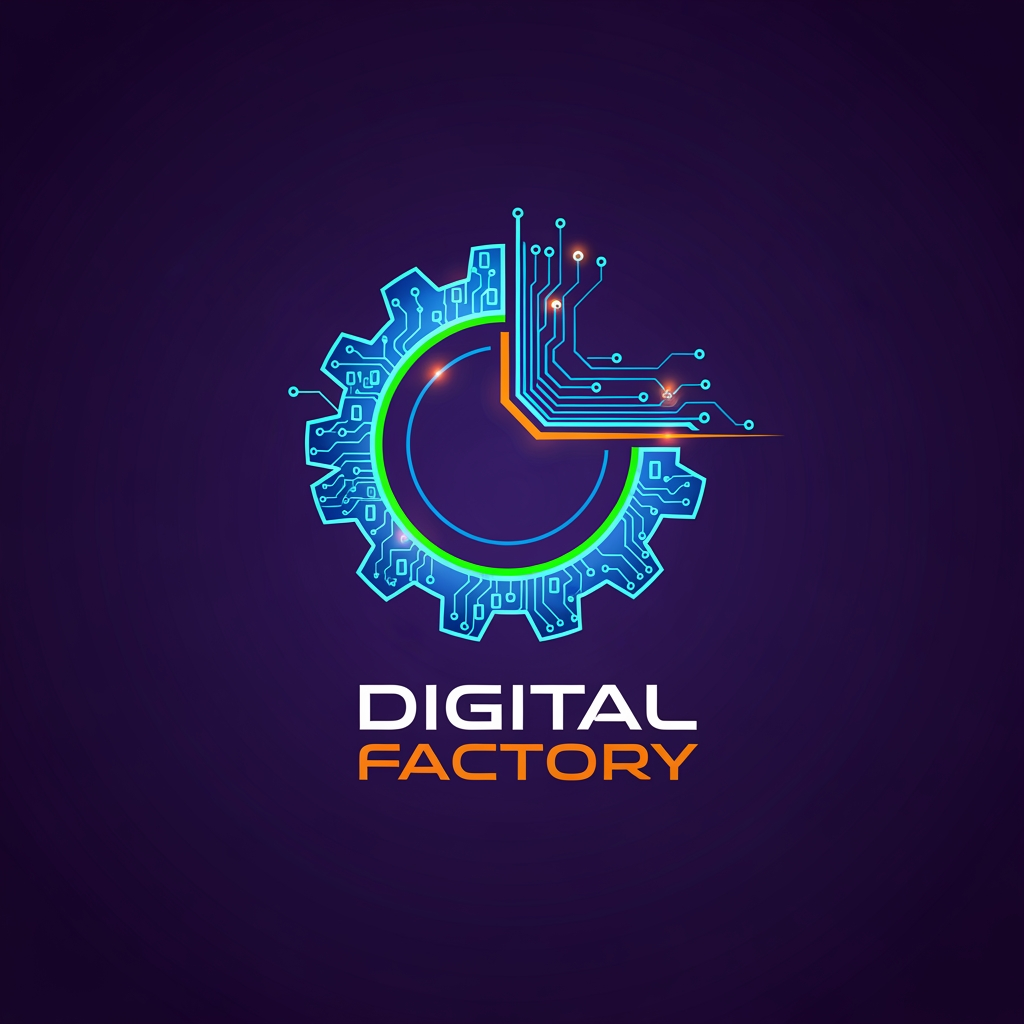 AI Design for I want to make a logo designs for (digital factory )