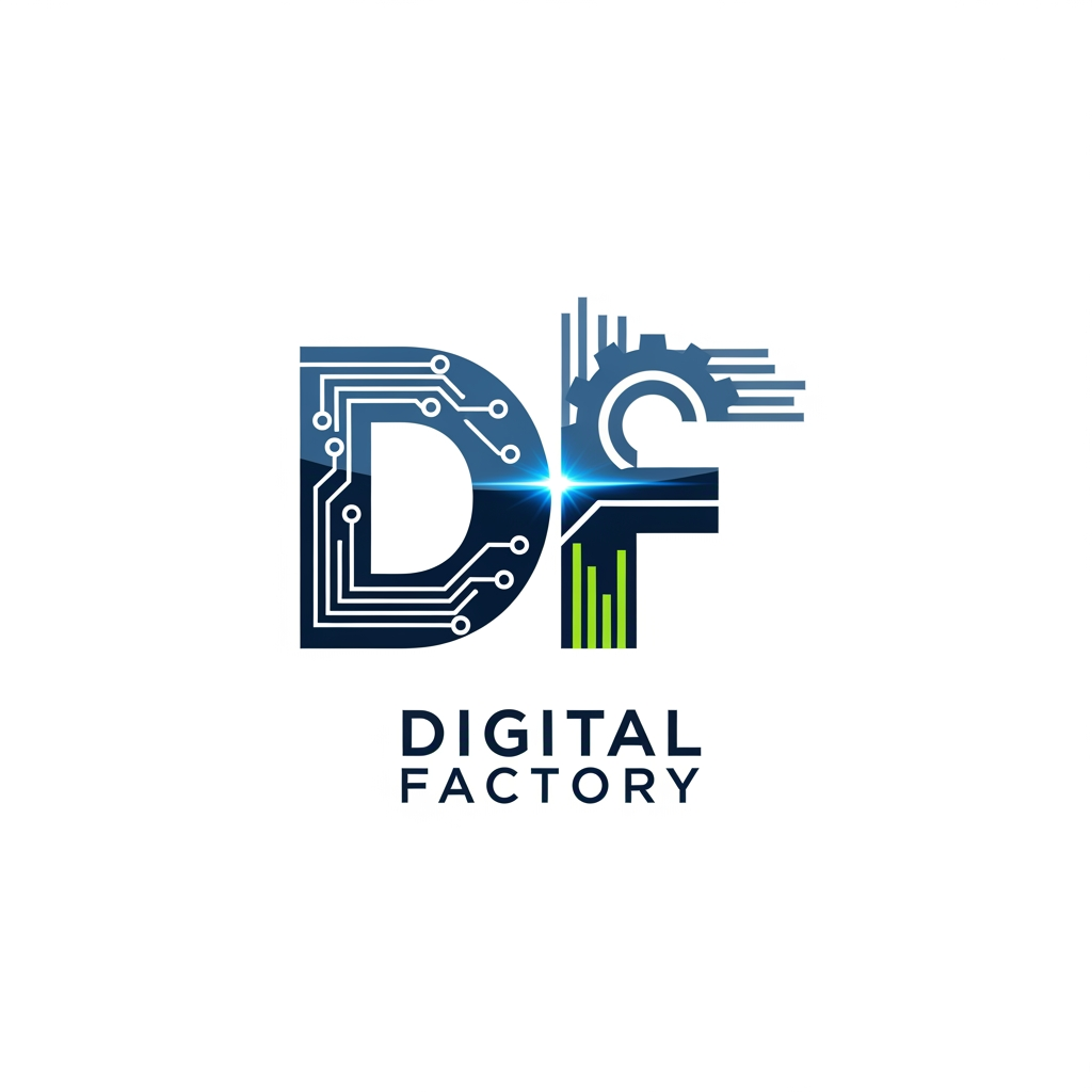 AI Design for I want to make a logo designs for (digital factory ) with D and F