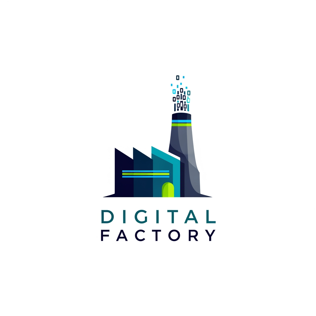 AI Design for I want to make a logo designs for ' digital factory