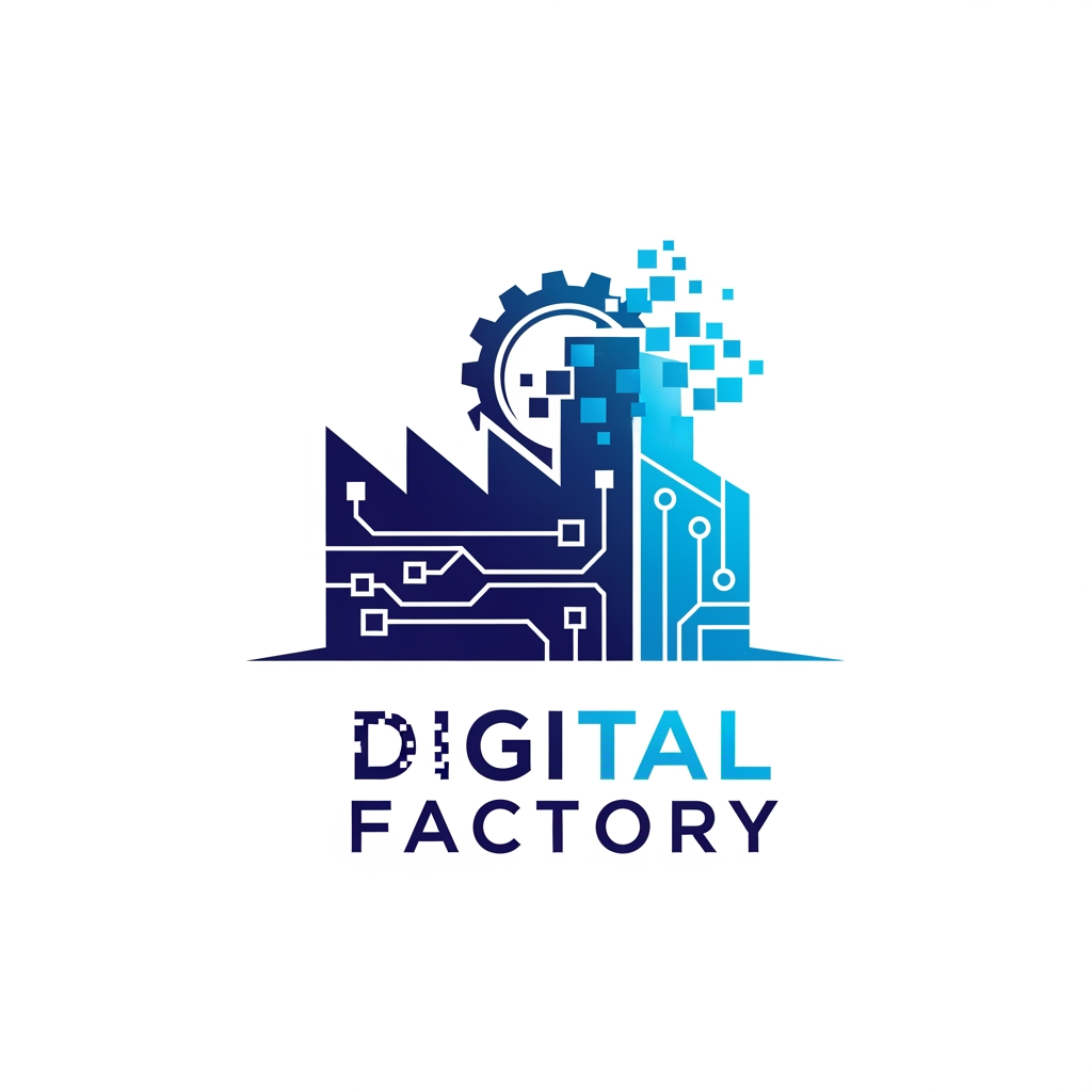 AI Design for I want to make a logo designs for ' digital factory