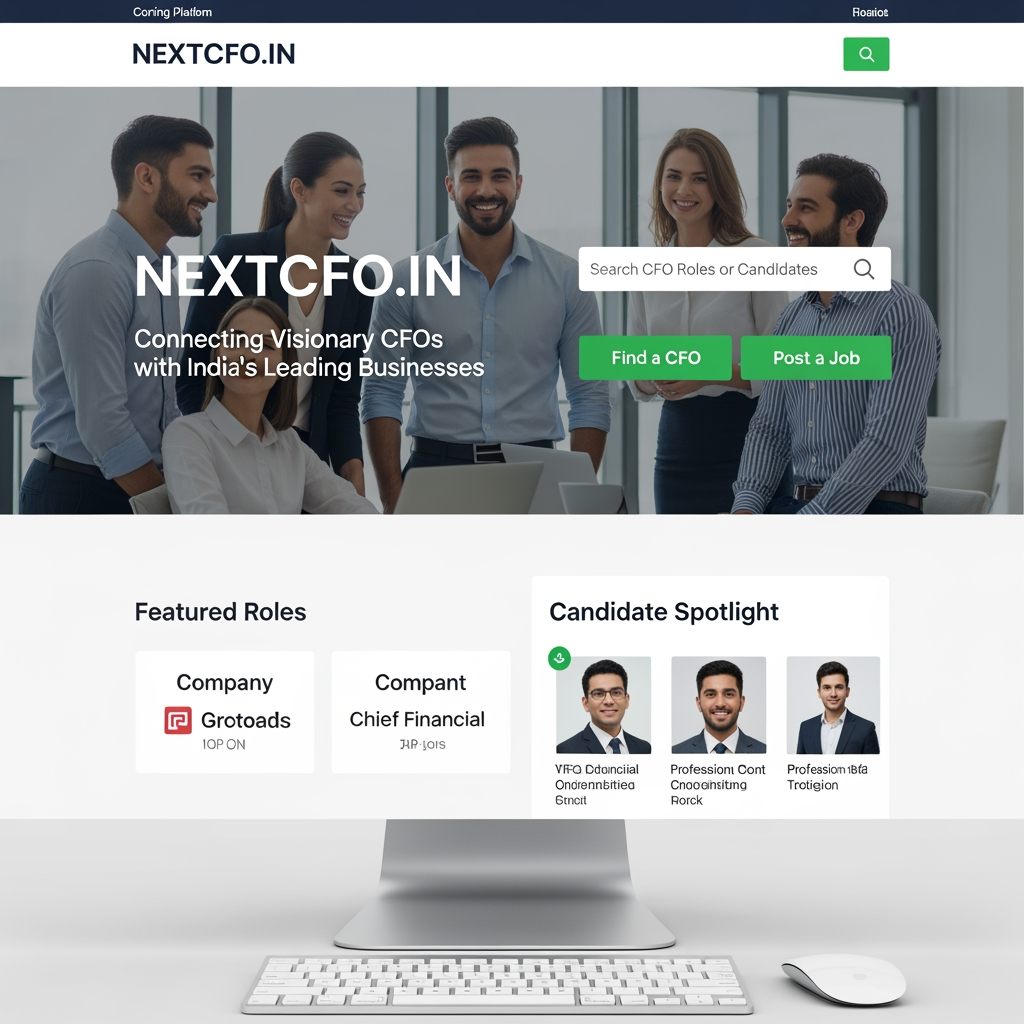 AI Design for i have one website name ,NEXTCFO.IN . it is for hiring purpose make it like a understandble and  meaningfull