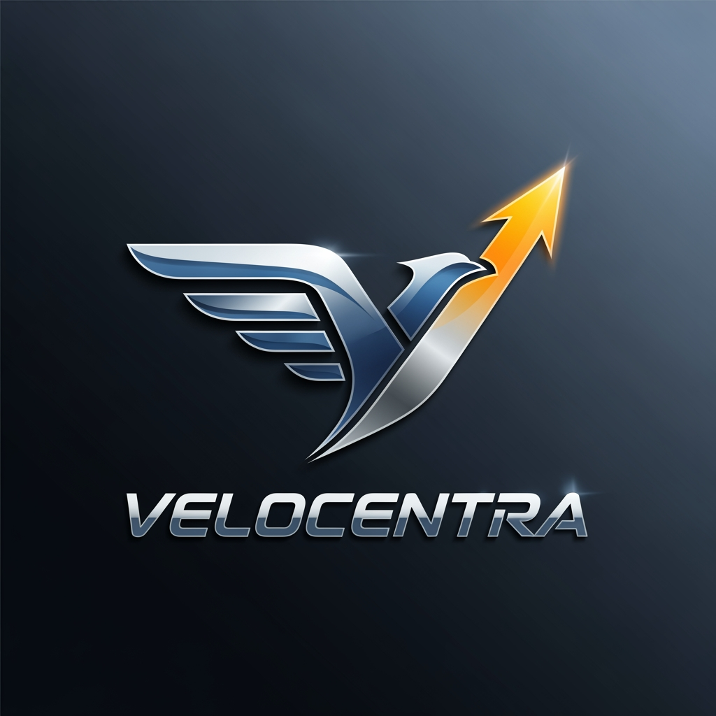 AI Design for A create this  brand logo.  logo name is Velocentra