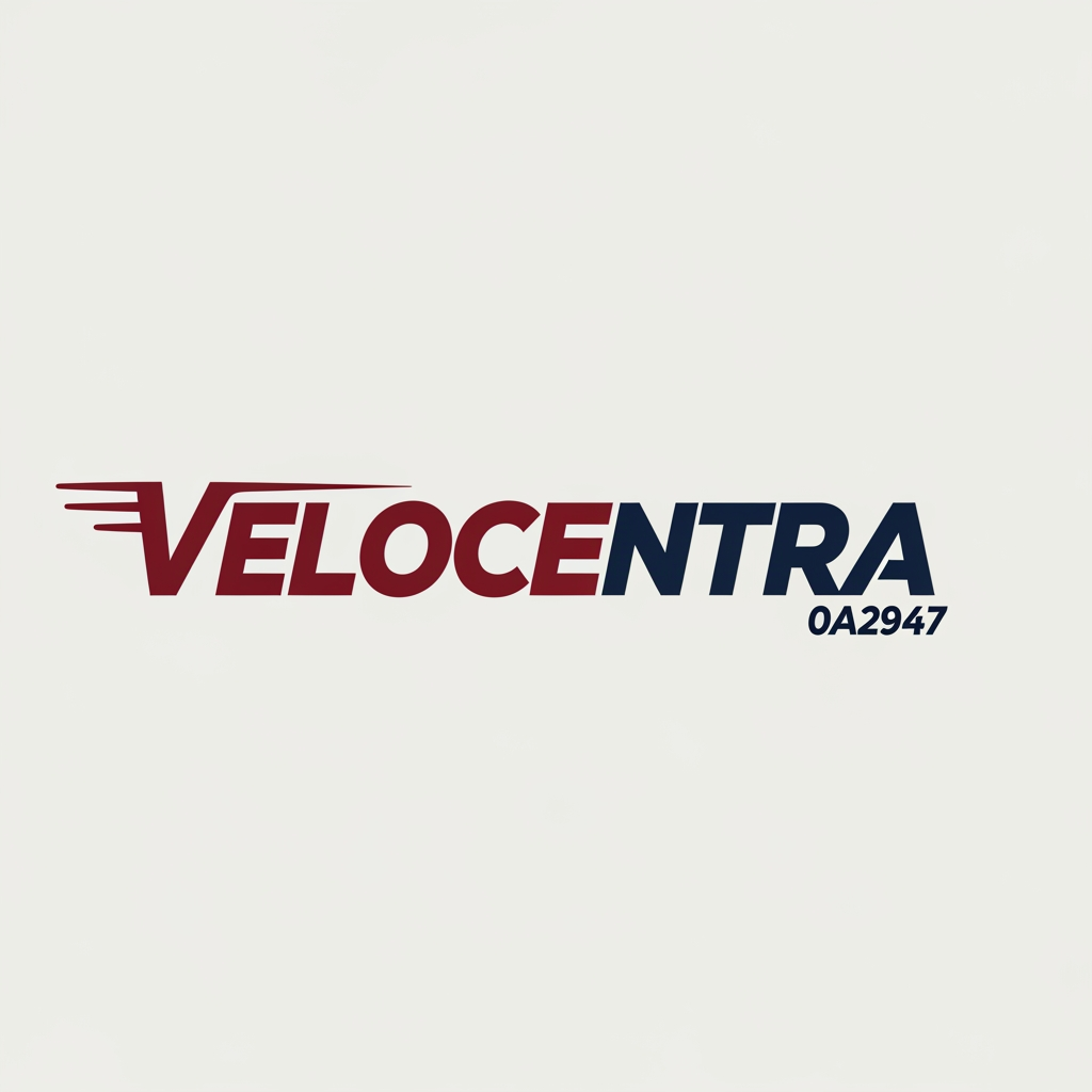 AI Design for A create this  brand logo.  logo name is Velocentra.  logo color is AA1C41 and 0A2947