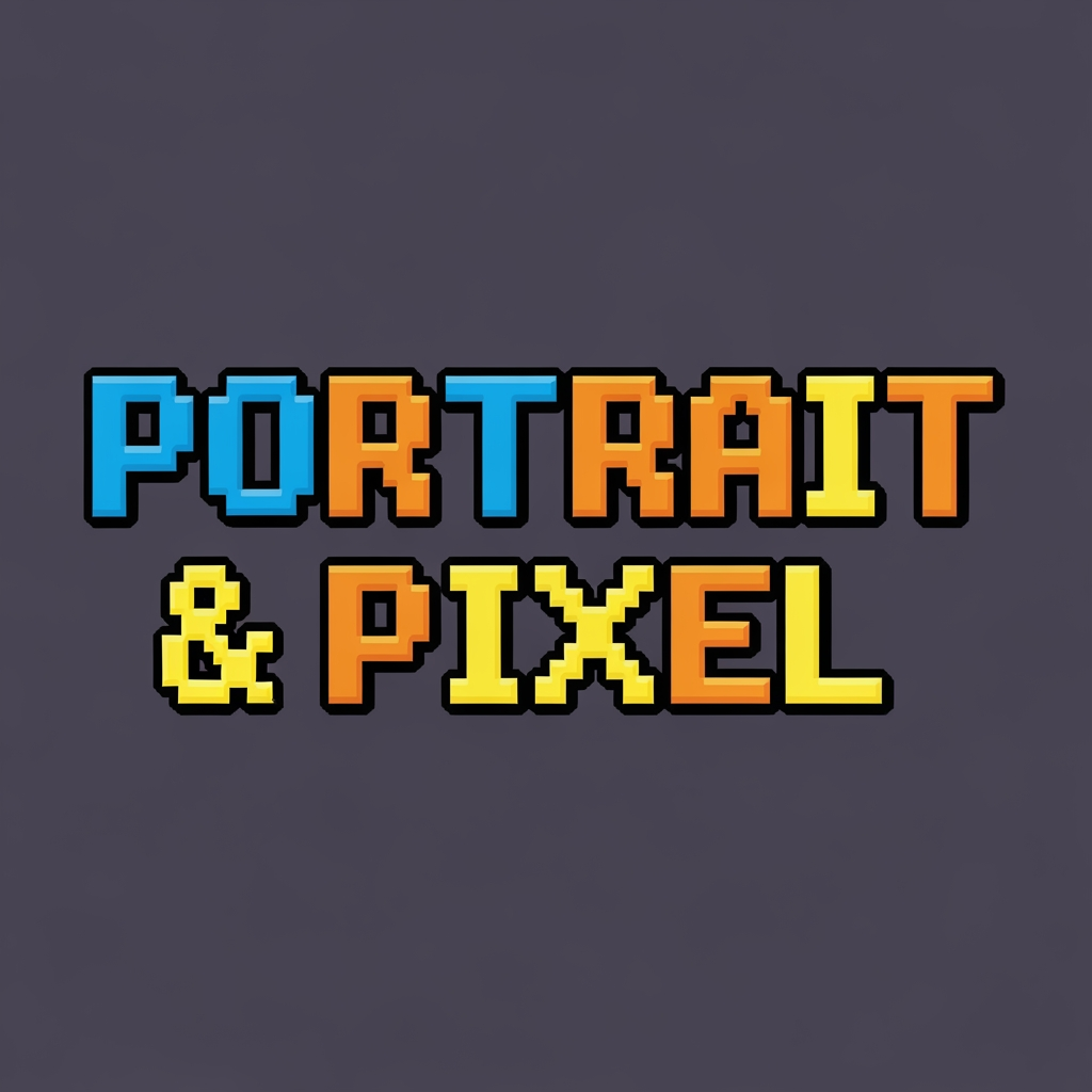 AI Design for (Portrait & Pixel)  logo name generate one logo