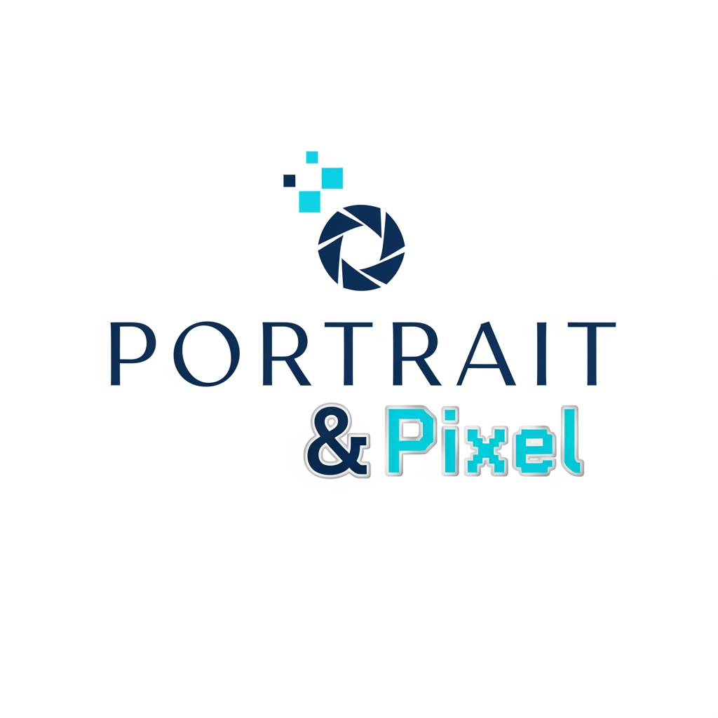 AI Design for (Portrait & Pixel)  logo name generate one logo