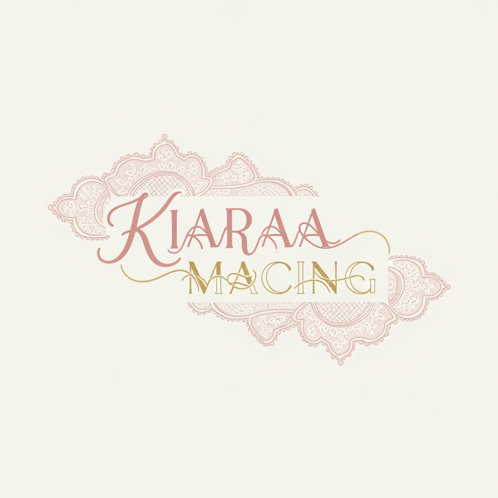 AI Design for SIMPLE LOGO OF KIARAA MACING WITH LACE