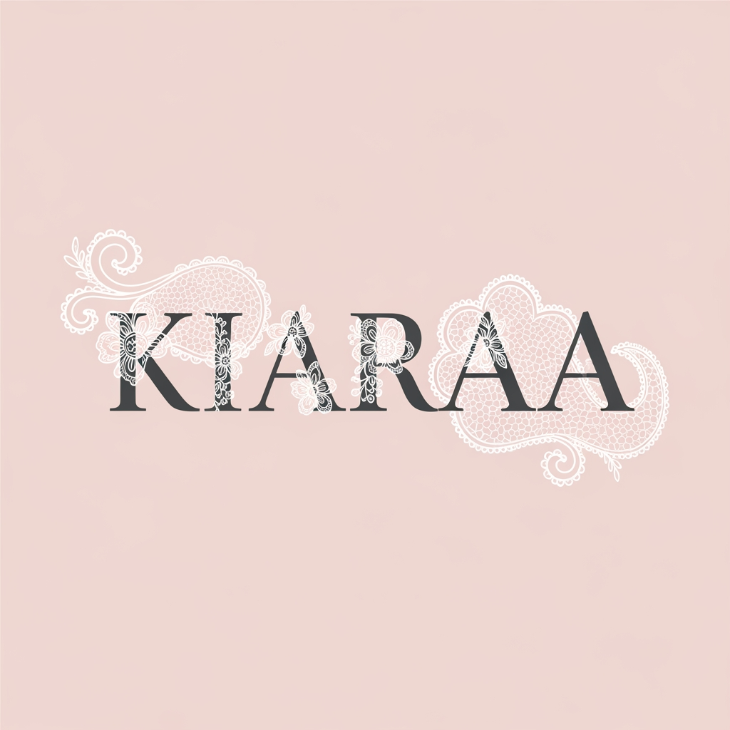 AI Design for SIMPLE LOGO OF KIARAA WITH LACE