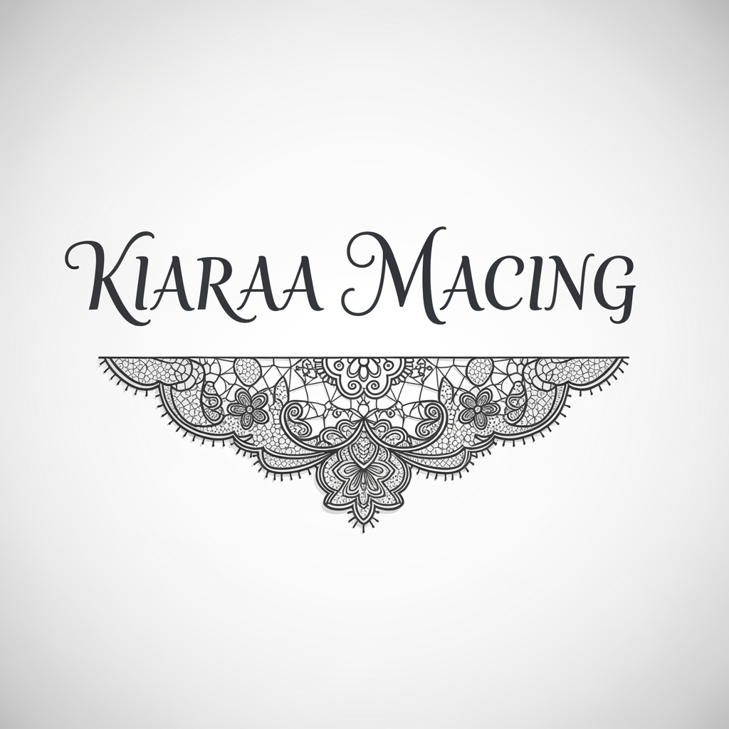 AI Design for SIMPLE LOGO OF KIARAA MACING WITH LACE
