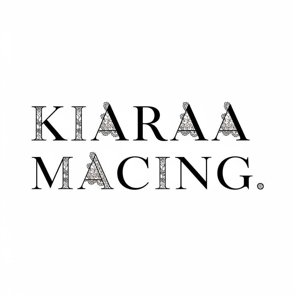 AI Design for SIMPLE LOGO OF KIARAA MACING WITH LACE