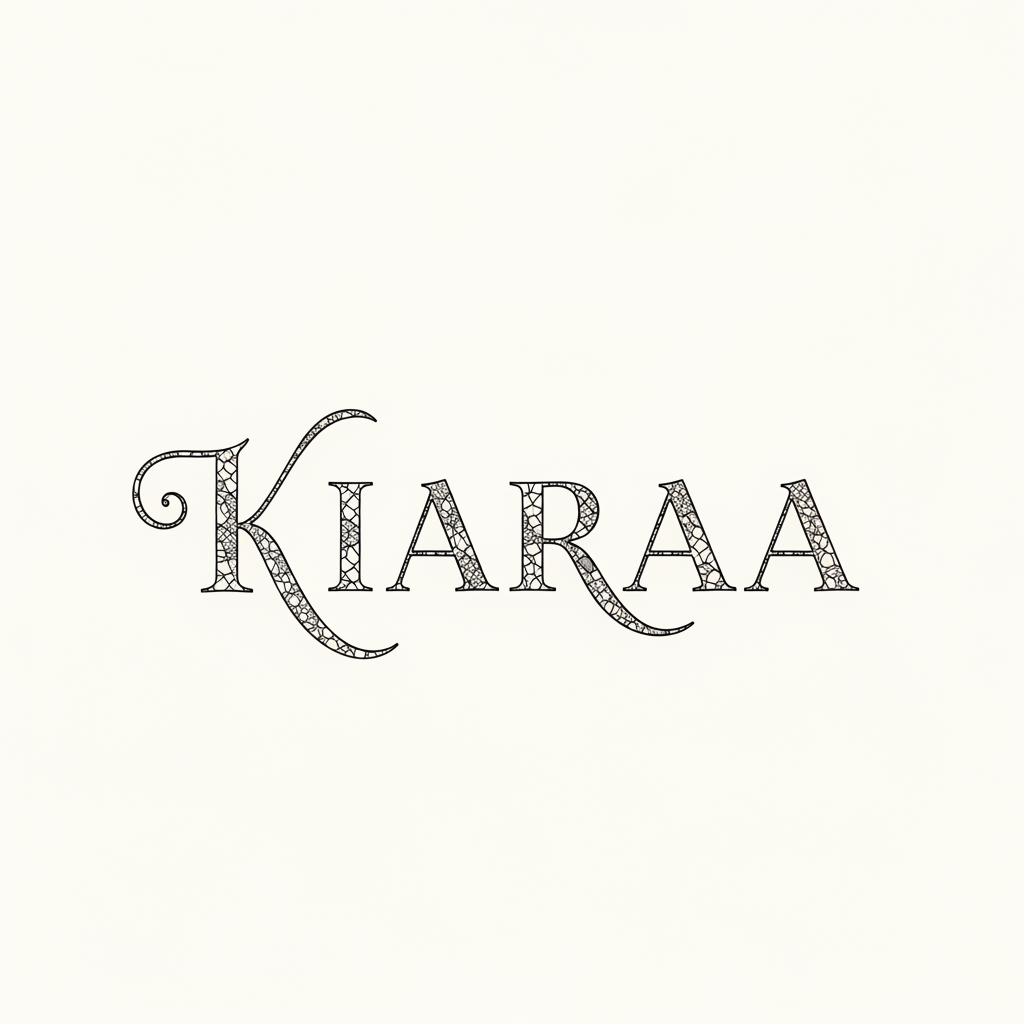 AI Design for SIMPLE LOGO OF KIARAA WITH LACE