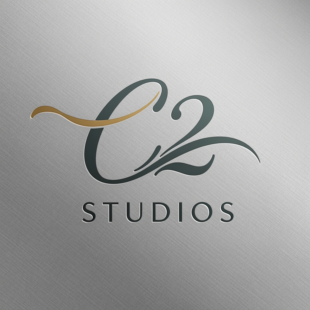 AI Design for my company name it C²Studios im an interior designing make it flowy and elegant