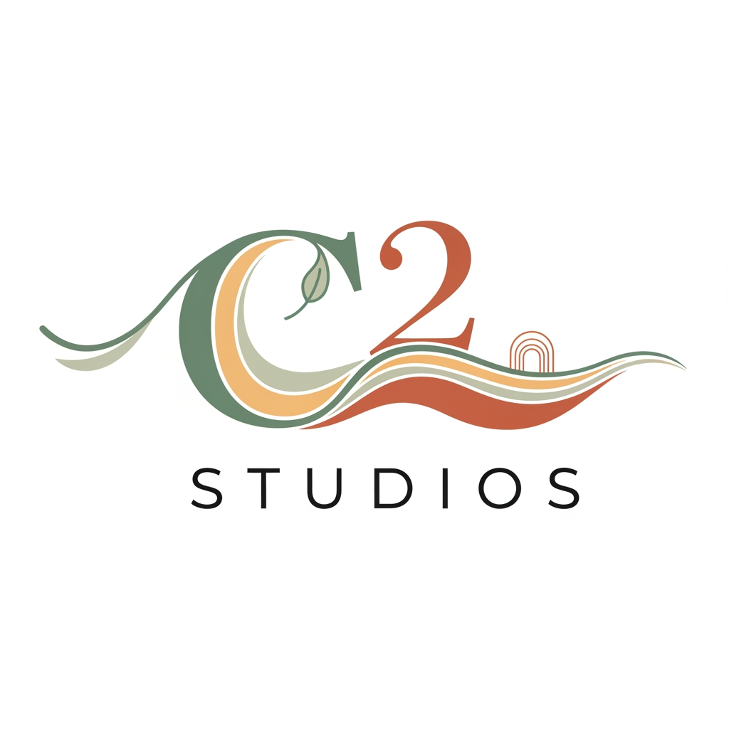 AI Design for my company name it C²Studios im an interior designing make it flowy and approachable