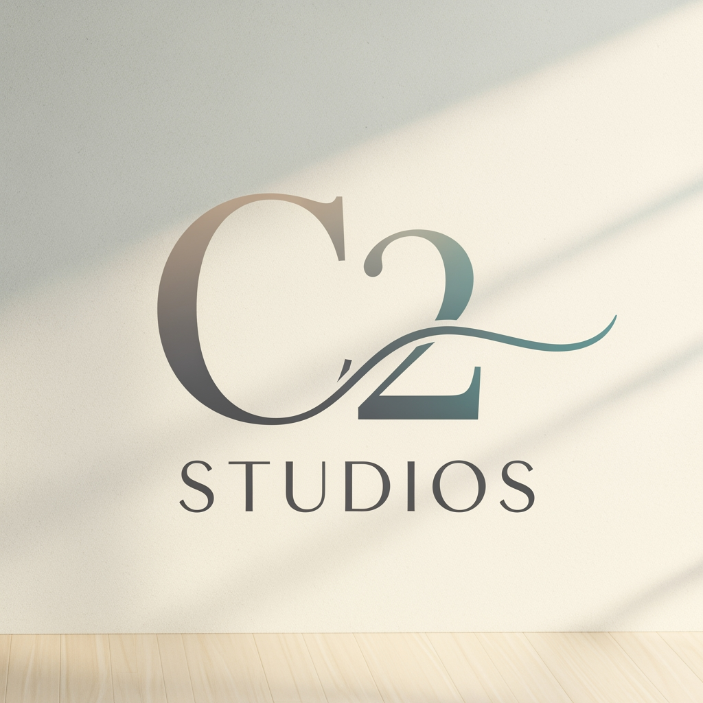 AI Design for my company name it C²Studios im an interior designing make it flowy and elegant