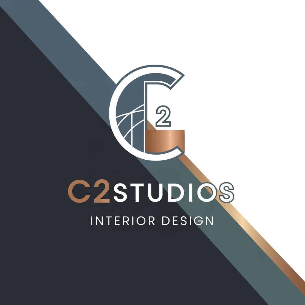 AI Design for my company name it C²Studios im an interior designing student i have created this page to showcase my work and for freelancing create a logo according to the provided information