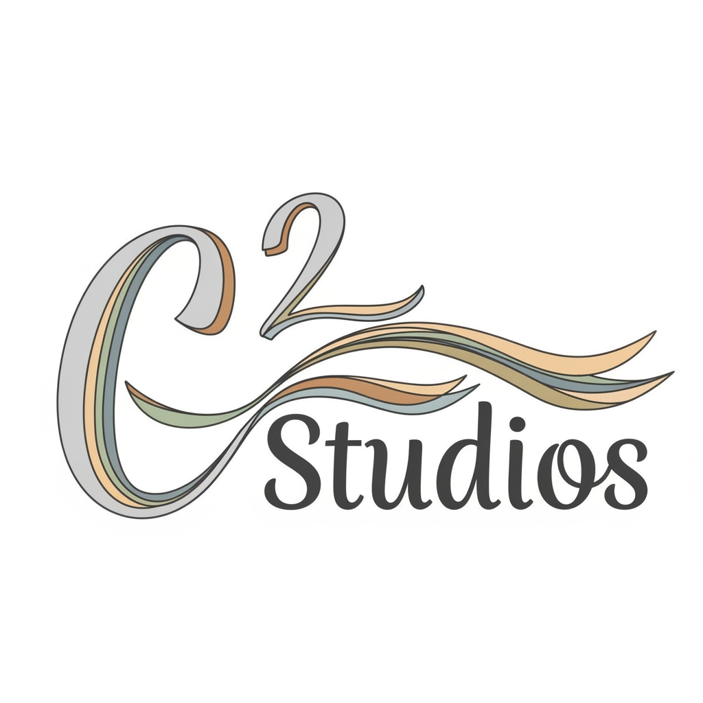 AI Design for my company name it C²Studios im an interior designing make it flowy and approachable