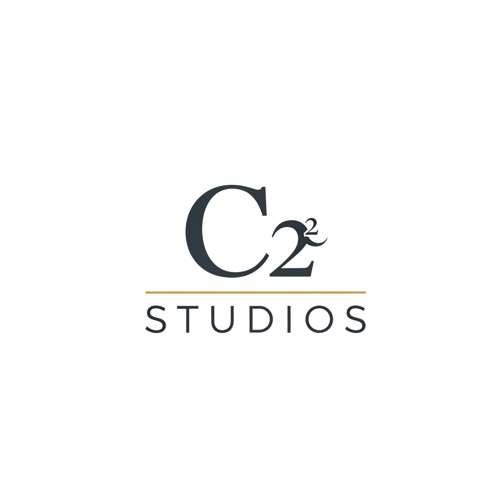 AI Design for my company name it C²Studios im an interior designing student i have created this page to showcase my work and for freelancing create a logo according to the provided information