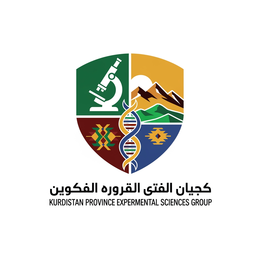 AI Design for لوگو گروه علوم تجربی استان کردستان رو بساز