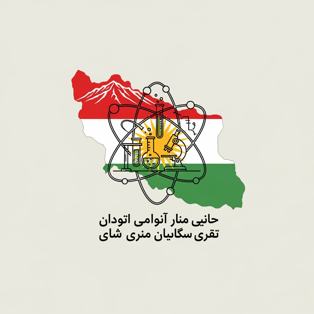 AI Design for لوگو گروه علوم تجربی استان کردستان رو بسازبا المان های علوم تجربی و المان های استان کردستان ایران واقعگرایانه و منیمال
