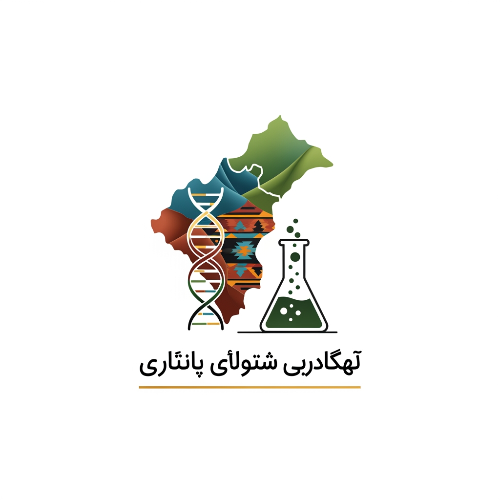 AI Design for لوگو گروه علوم تجربی استان کردستان رو بسازبا المان های علوم تجربی و المان های استان کردستان ایران واقعگرایانه و منیمال