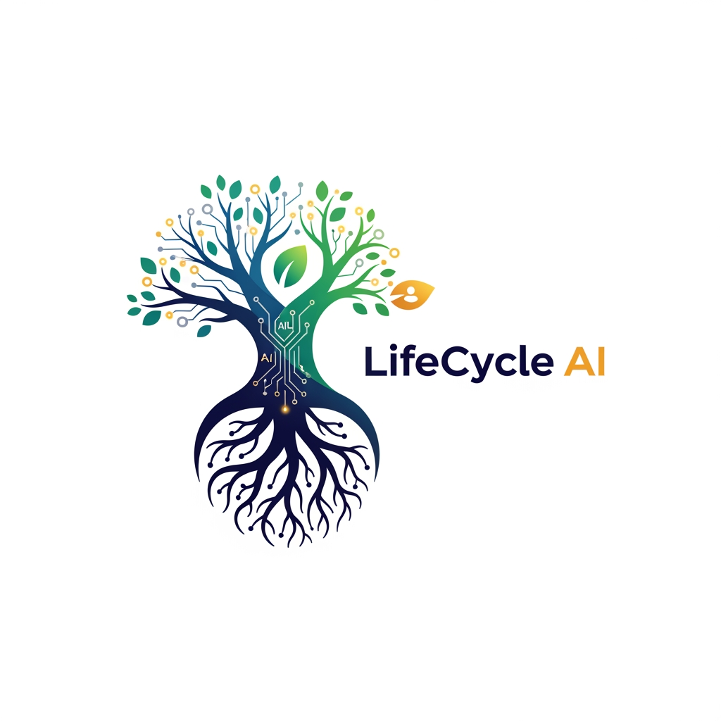 AI Design for generate logo for my app which is a customer lifecycle management app for a bank which uses AI and ML and uses personalisation