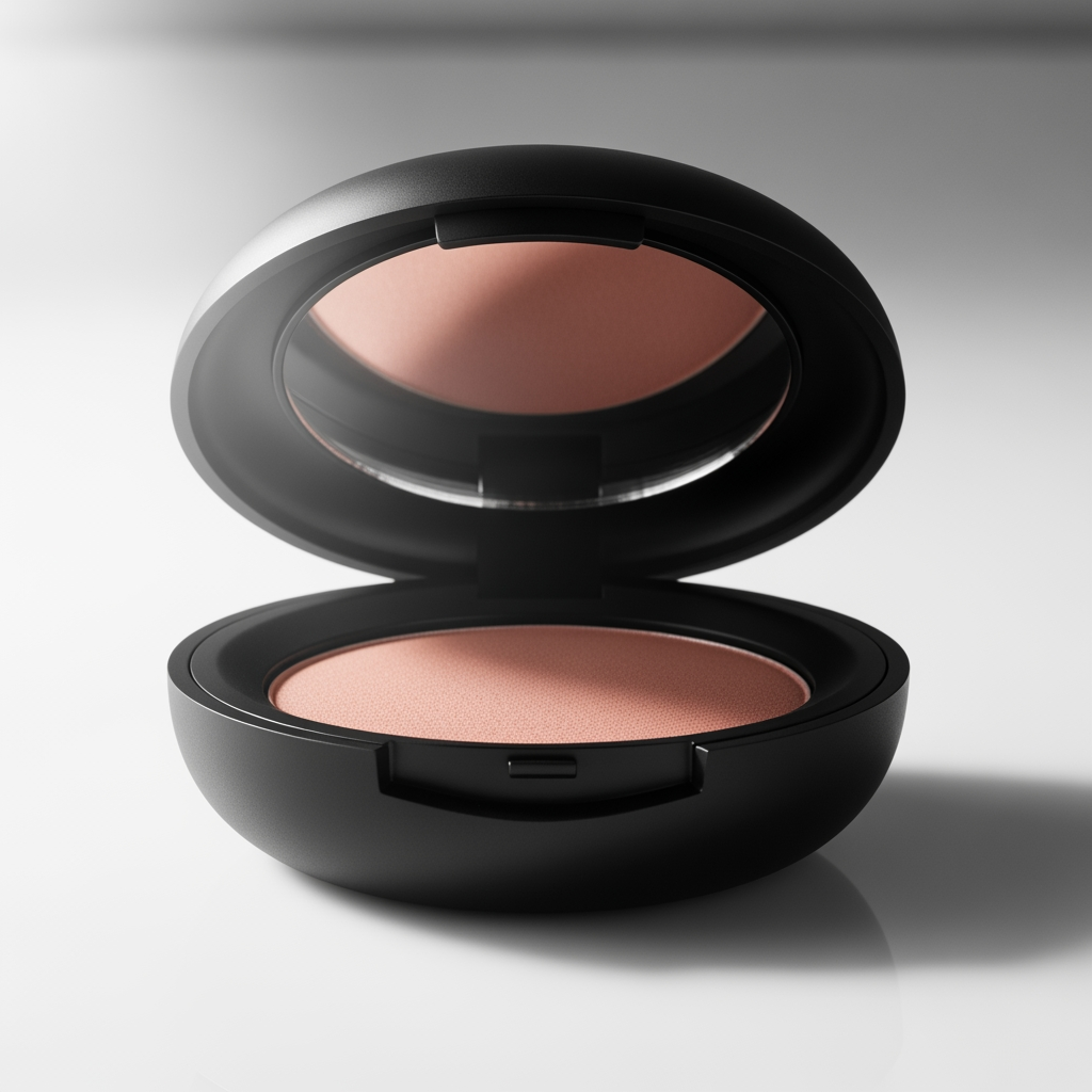 AI Design for makeup product no logo round shape