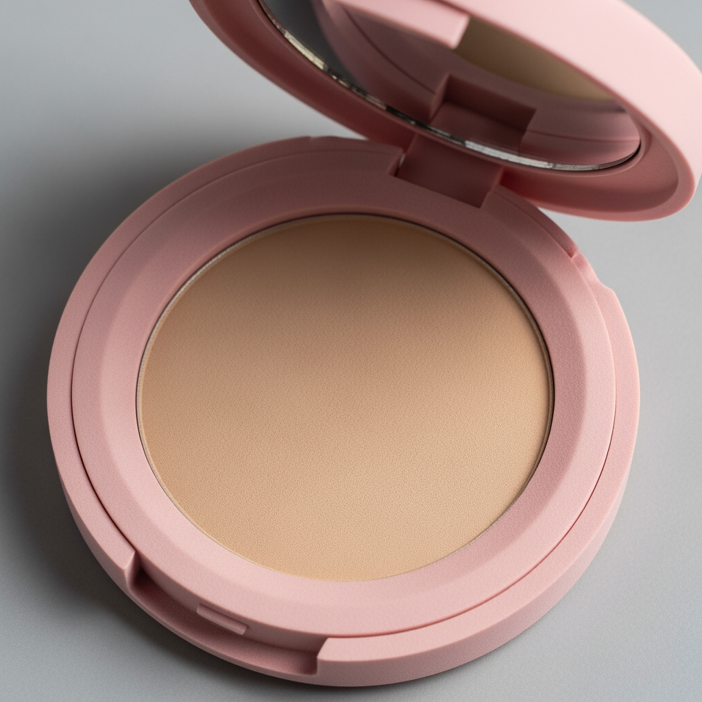 AI Design for makeup product no logo round shape