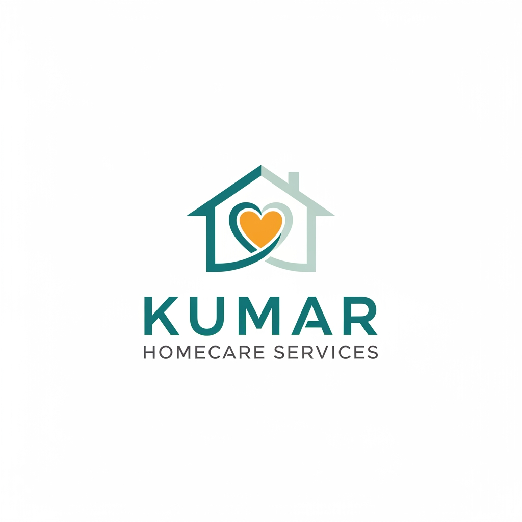 AI Design for bro create a logo for my client so you have to make logo for it so the logo name is KUMAR
HOMECARE
SERVICES now make