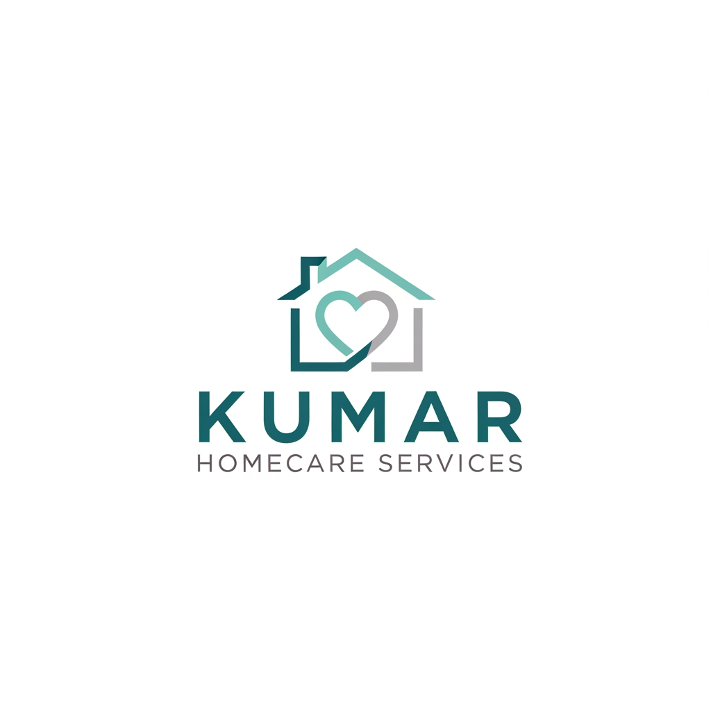 AI Design for bro create a logo for my client so you have to make logo for it so the logo name is KUMAR
HOMECARE
SERVICES now make
