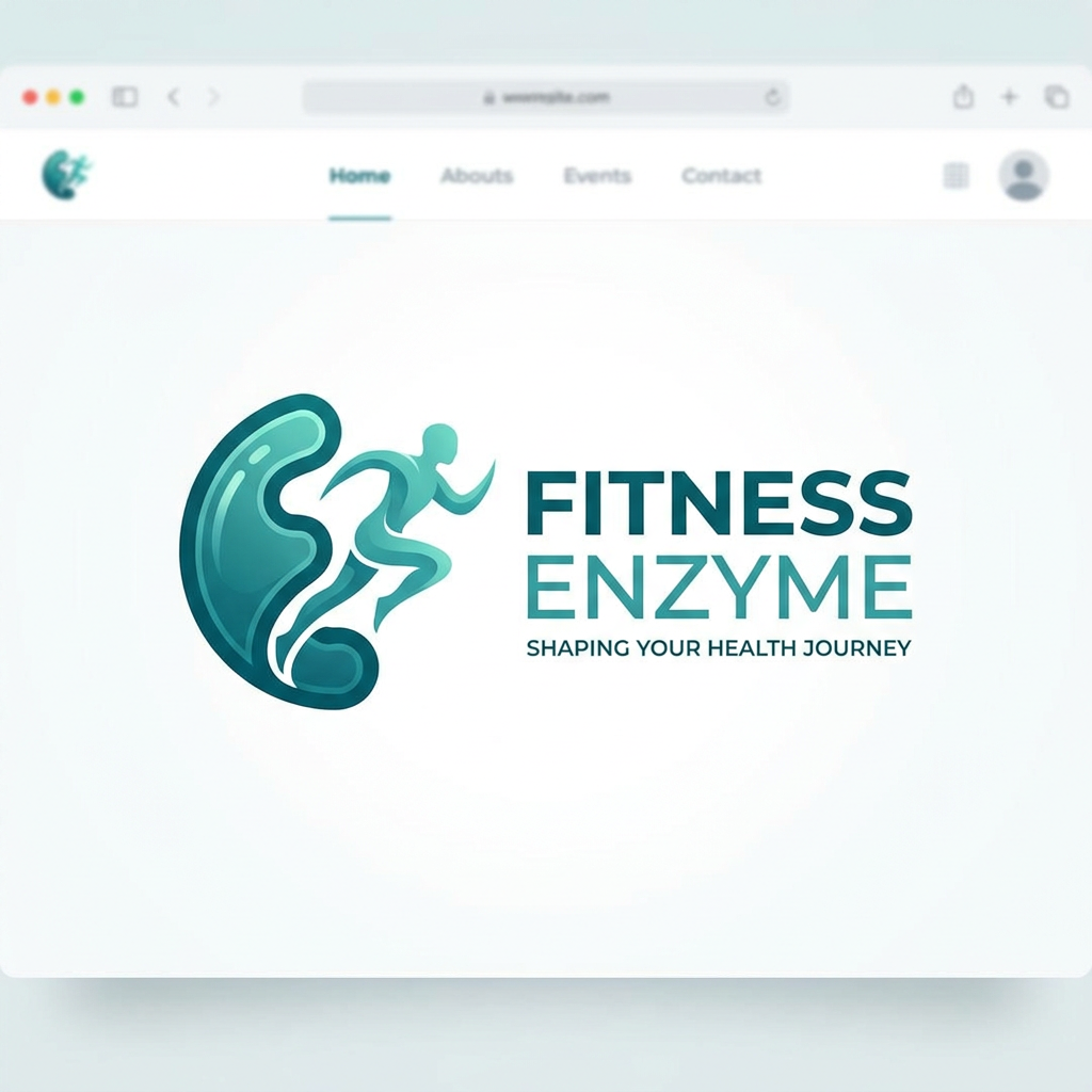 AI Design for Online Fitness training platform-
 User 1)Trainer- make their account fill their experience and other details 
2)Admin manage ammount of each triner manage client verify accounts of the triner 3)user needs a fitness coach select membership pay money This is very basic overview of our application

Name- Fitness Enzyme

Fitness- Health and Fitness Workout
Enzyme- A biomolecule which never change but when food item come in influence it will make that food as our body need (in short it shapes the food)

sentiment- fitness enzyme is a firm where they will act as enzyme for fitness

make something meaning ful logo

make a logo for website which has the design in teal colour