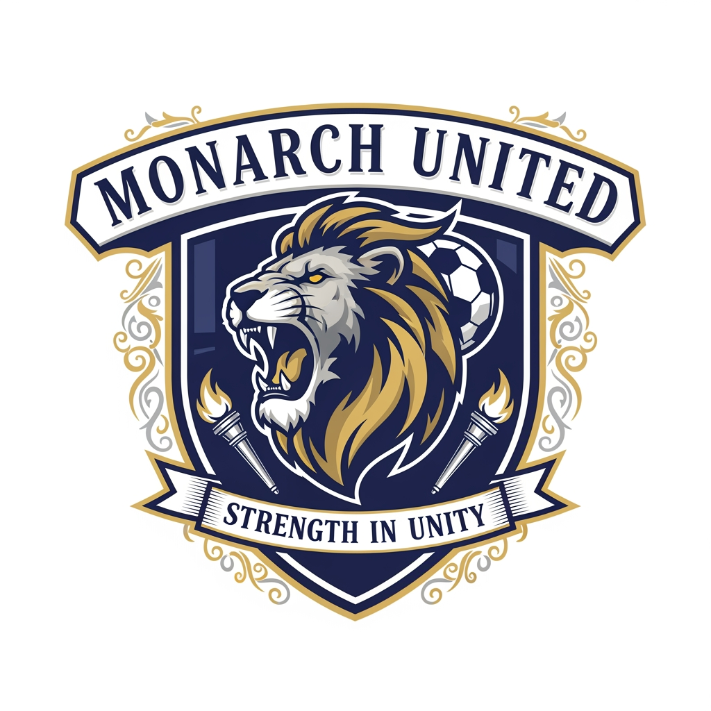 AI Design for football club with denotes aestetic and powerfull