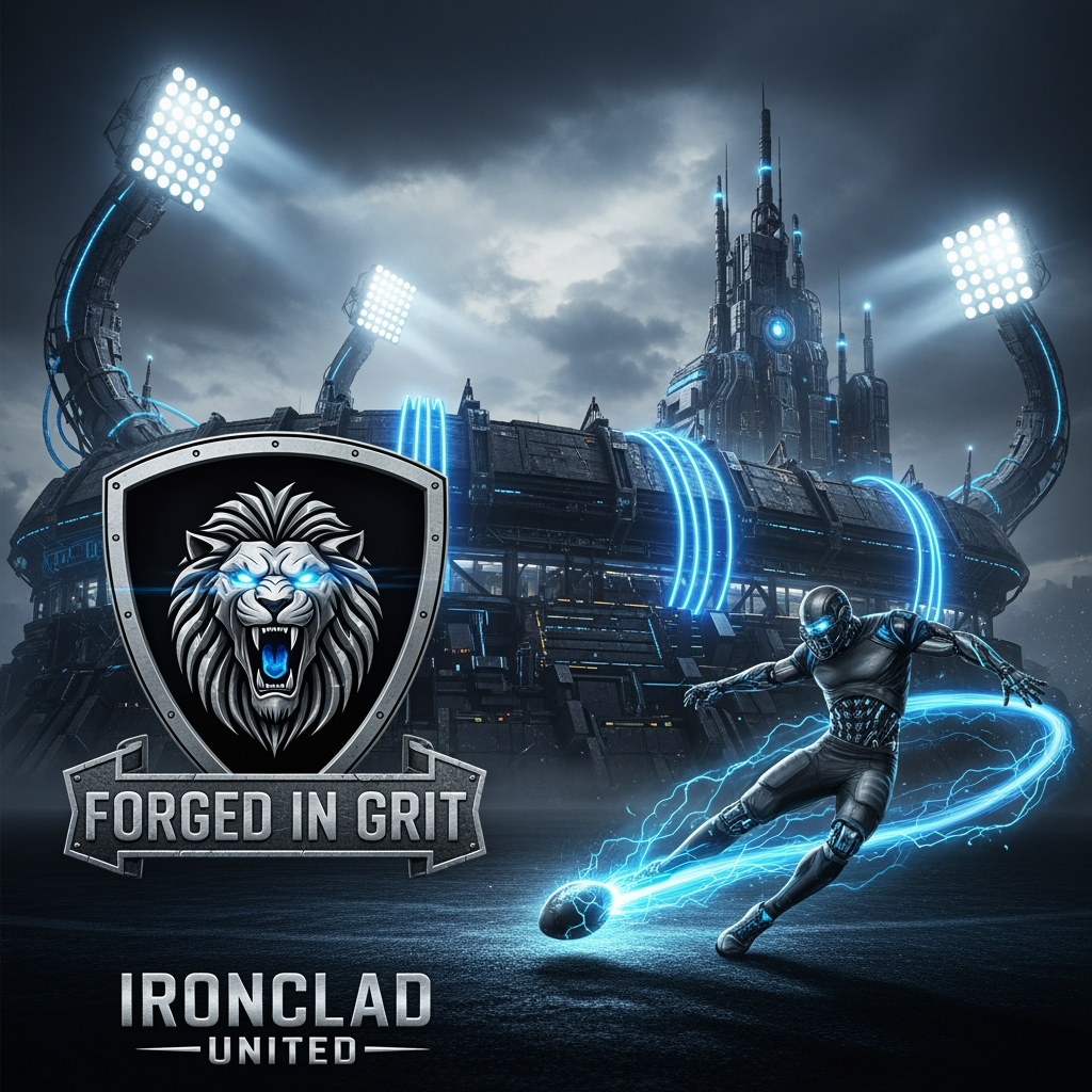 AI Design for football club with denotes aestetic and powerfull
