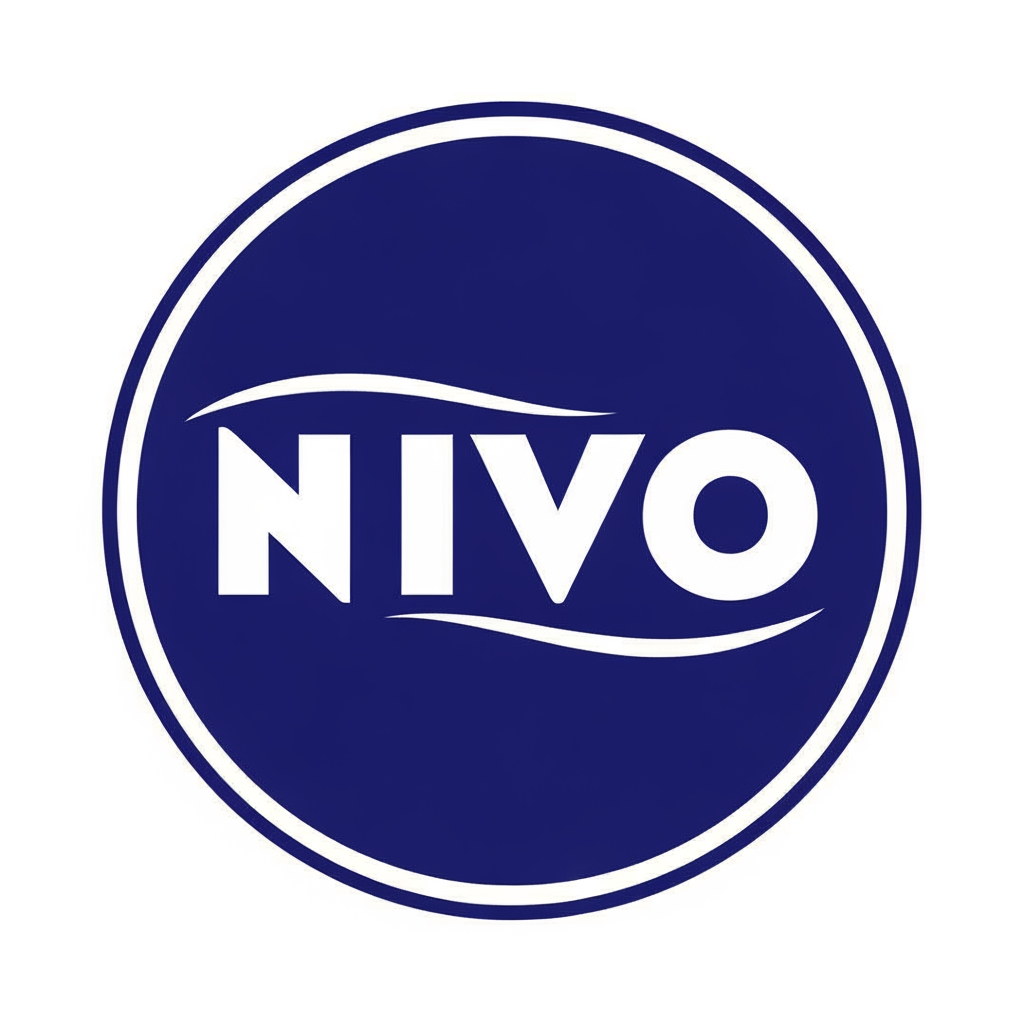 AI Design for MAKE ME A LOGO OF NIVO BY TAKING REFERENCE OF NIVEA CHANGE FONT