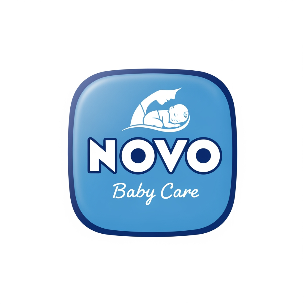 AI Design for MAKE ME A LOGO OF NOVO BY TAKING REFERENCE OF NIVEA AND THE COMPANY PRODUCES BABY CARE PRODUCTS
