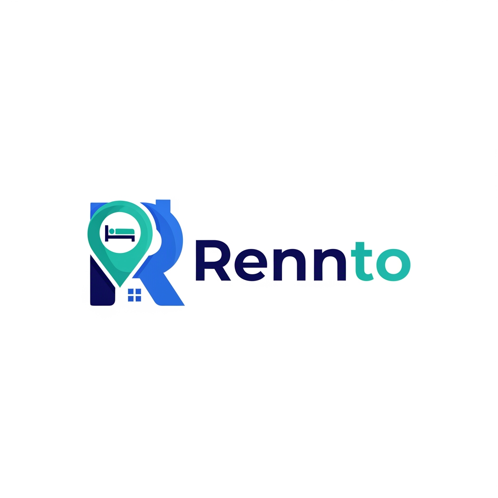 AI Design for Brand Name

Rennto

Tagline

"Find. Book. Stay."

Logo Concept

Create a modern and premium logo for Rennto, a property rental and accommodation management platform that helps users find and book hotels, hostel rooms, rental houses, apartments, and manage room occupancy.

Symbol Design
Combine a house roof and location pin into a single icon.
Inside the location pin, include a subtle bed or door shape.
Use smooth, rounded edges to create a friendly and trustworthy appearance.
The icon should work well as both an app icon and website logo.
Typography
Font Style: Modern, Bold, Sans-Serif
Recommended Fonts:
Poppins Bold
Montserrat SemiBold
Inter Bold
Color Palette
Primary Blue: #2563EB
Dark Navy: #0F172A
Accent Teal: #14B8A6
White: #FFFFFF
Brand Personality
Modern
Reliable
Professional
User-Friendly
Technology-Driven
AI Logo Generation Prompt

Design a premium modern vector logo for "Rennto", a hotel, hostel, house rental, and accommodation booking application. Create a minimalist icon combining a house roof, location pin, and bed symbol. Use clean geometric shapes with a professional startup aesthetic. Color palette should include royal blue, navy blue, and teal. Add the text "Rennto" in bold modern sans-serif typography. The logo should look trustworthy, innovative, scalable, and suitable for mobile apps, websites, business cards, and marketing materials. Flat design, white background, high-quality vector style, modern SaaS branding.

Unique Concept

Letter "R" Logo

Create the letter R using the shape of a house.
Integrate a location pin into the upper part of the R.
Place a small bed icon inside the pin.
Text: Rennto beside the icon in bold Poppins font.