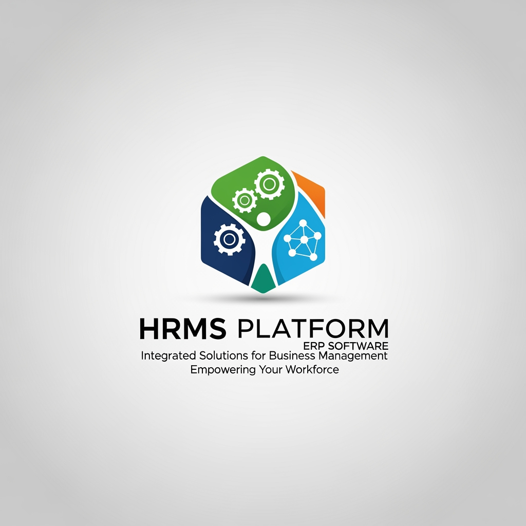 AI Design for I want to create the logo for any HRMS Software like I want to create HRMS Platform,ERP Software