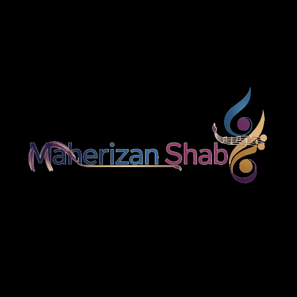 AI Design for make logo  for Cultural and artistic institu    فقط با کلمات  ماهریزان شب  باشه