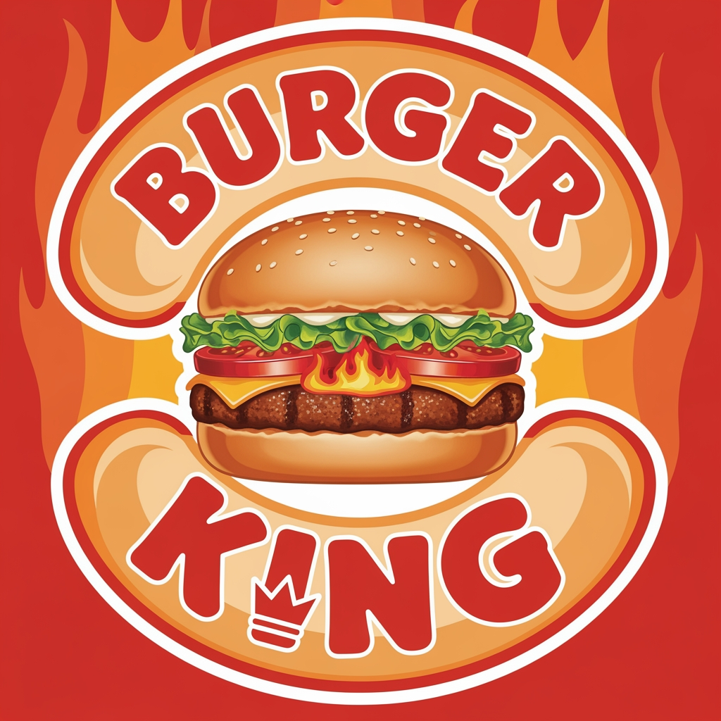 AI Design for i'm buiding an website called burger king... make me a logo
