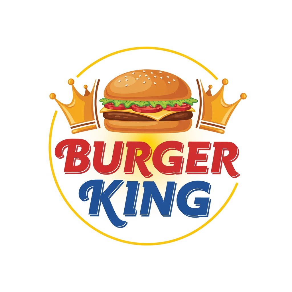 AI Design for i'm buiding an website called burger king... make me a logo