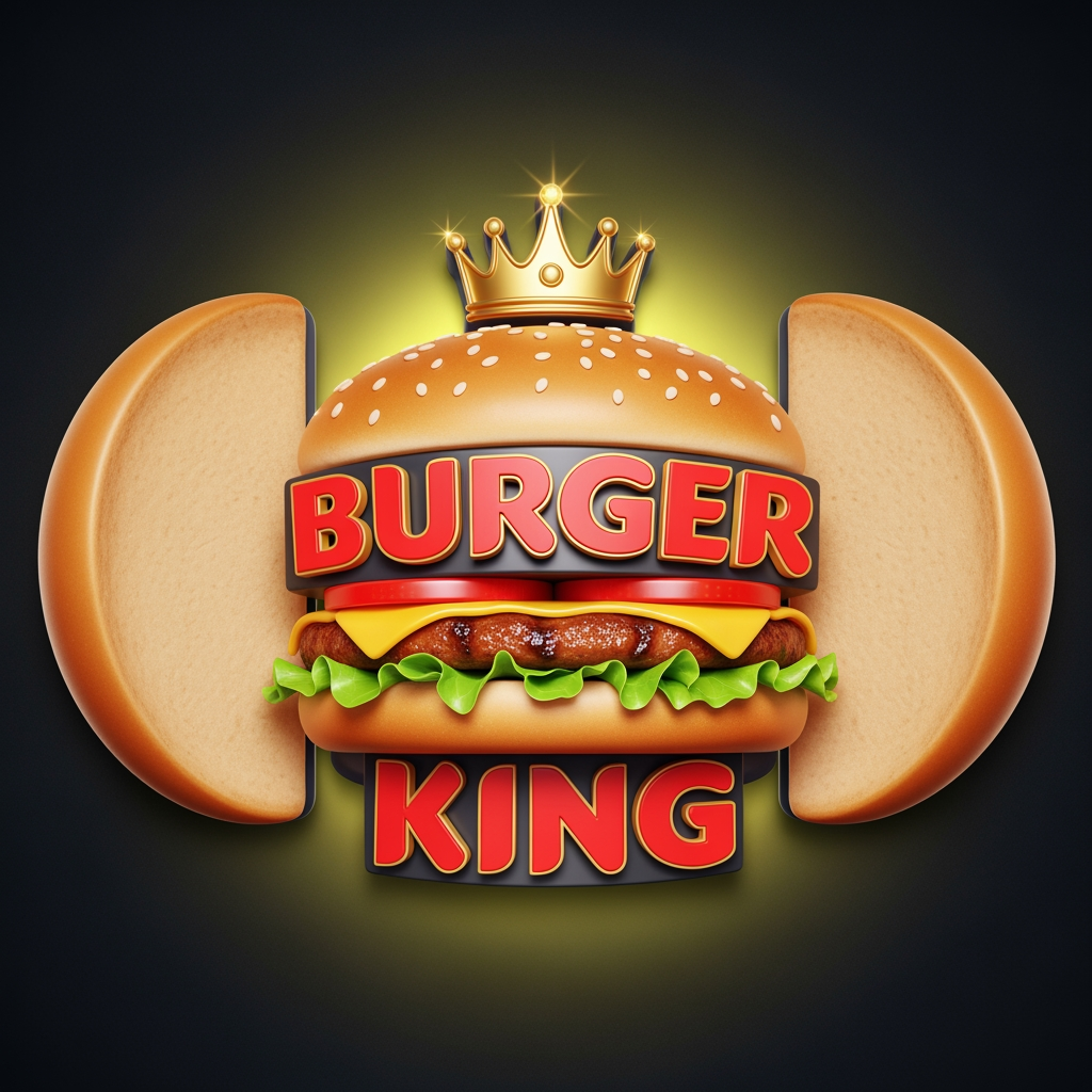 AI Design for i'm buiding an website called burger king... make me a logo